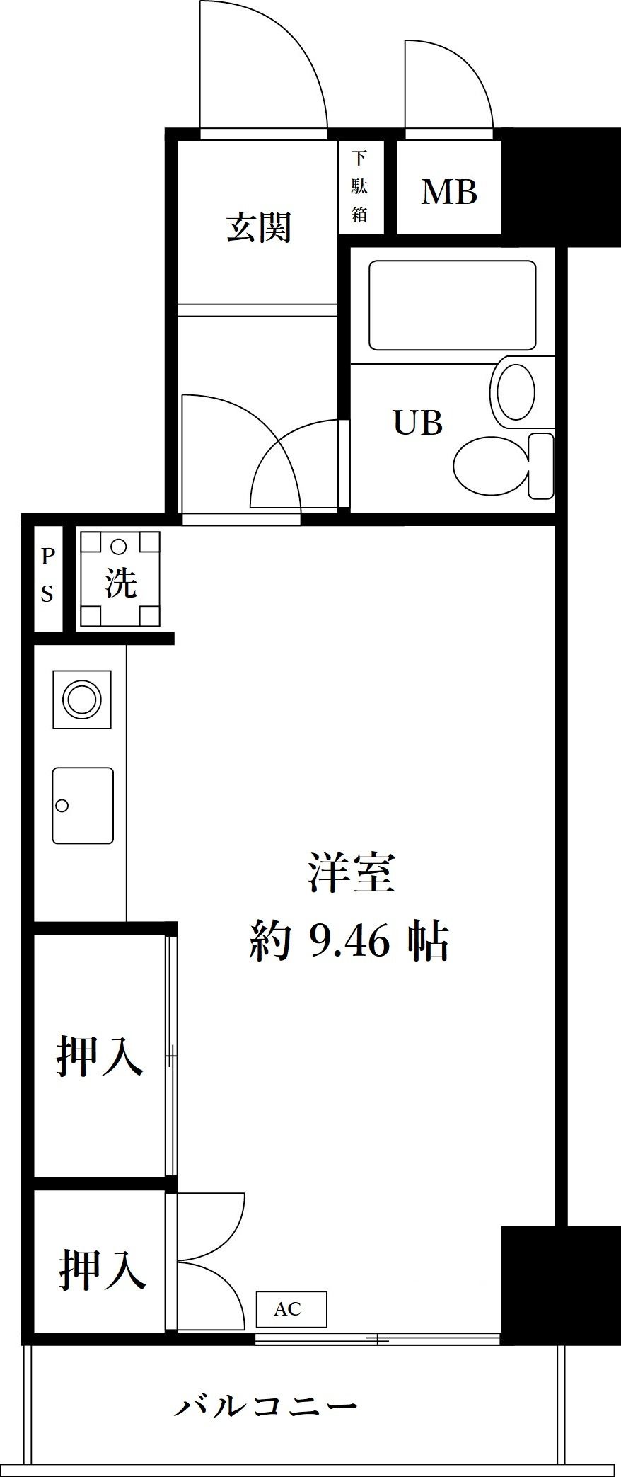 ペルソナージュ横浜 315号室 間取り