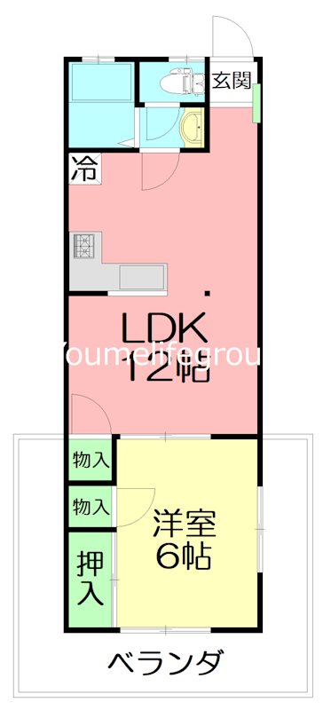 ウィズ茅ヶ崎 104号室 間取り