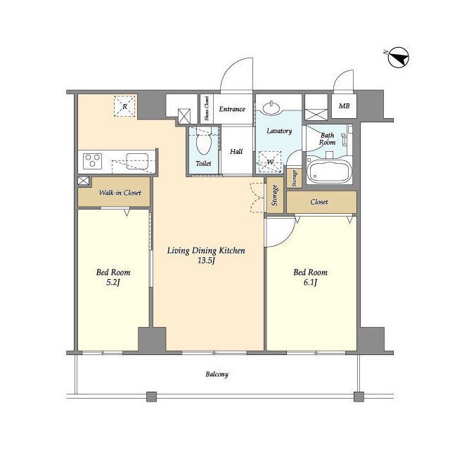 ＣＡＳＳＩＡ藤沢本町 607号室 間取り