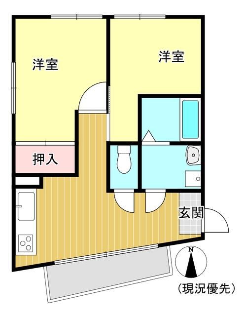 南湖植辰ビル 301号室 間取り