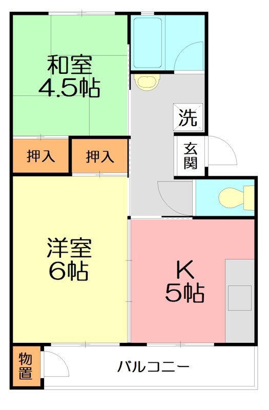 戸塚深谷 9号棟 936号室 間取り