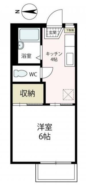 パルセア湘南台 201号室 間取り