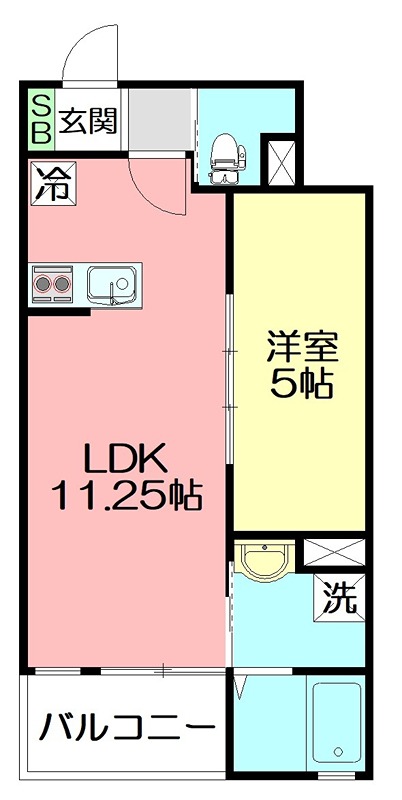 AIR　ODAWARA　KUNO 103号室 間取り