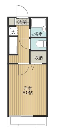 Ｖｉｌｌａ５１０　Ｎｏ．６ 124号室 間取り