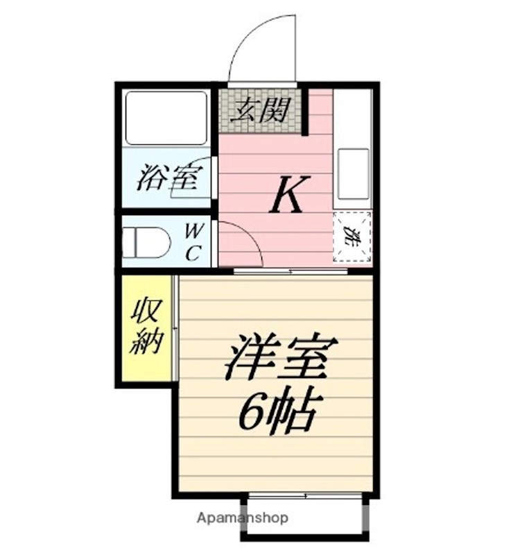 アンベリール秦野 Ｂ103号室 間取り