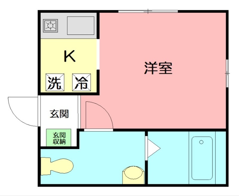 ＧＡＴＥ　ＬＡＧＯＯＮ 102号室 間取り