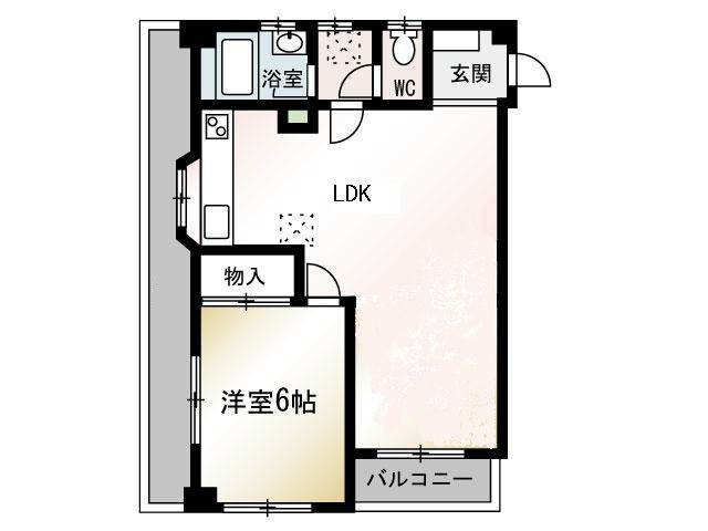 ベルハイツ平塚 201号室 間取り