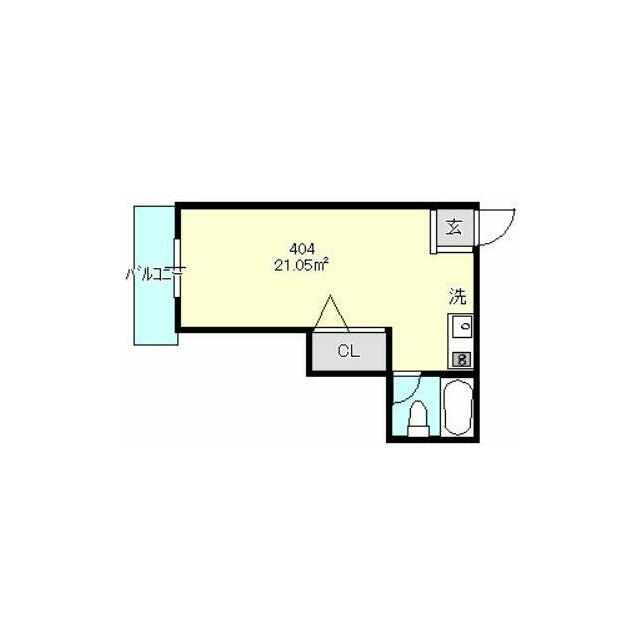 トレンディー辻堂 404号室 間取り