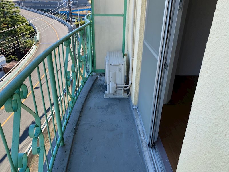 秋葉町マンション ベランダ