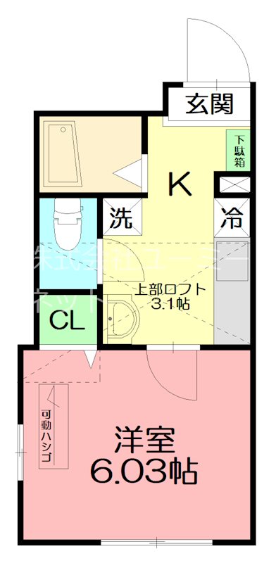 コモドエスパシオ 1-C号室 間取り