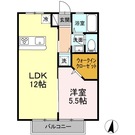 サージュ 103号室 間取り