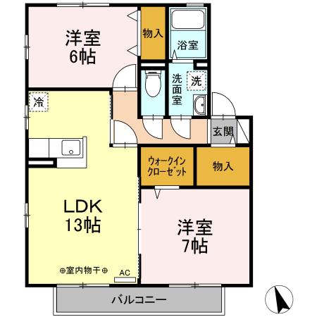 第２サニーサイト 203号室 間取り