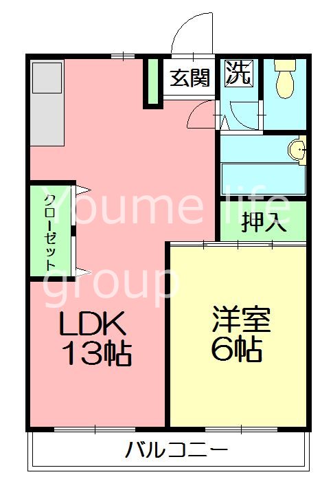 コーポビオラセア  201号室 間取り
