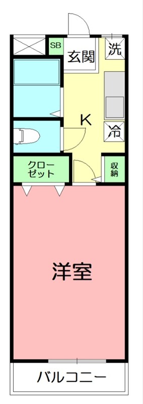 ロイヤルヒルズ石室Ⅱ 103号室 間取り
