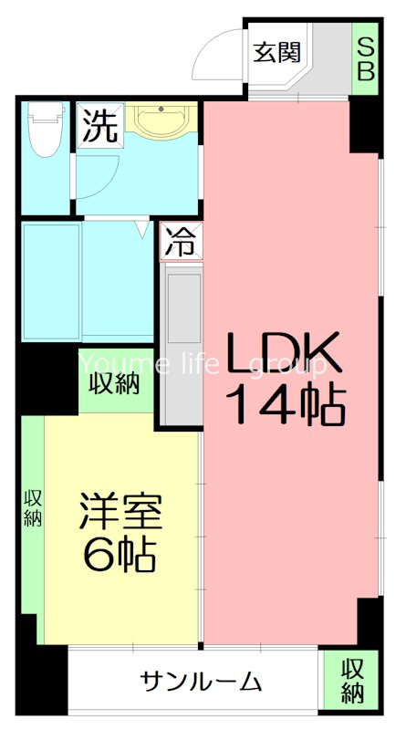 石川ビル 303号室 間取り