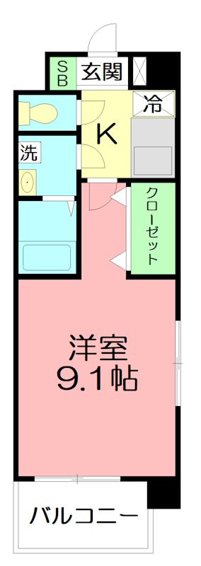 セレスティアル　アスカ 106号室 間取り