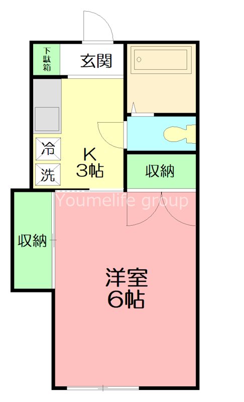 ドミールタカミネ 103号室 間取り