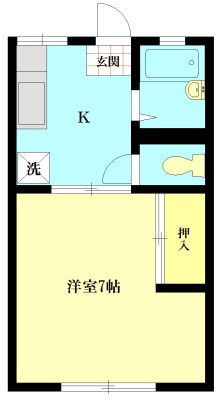 パナハイツ石井  103号室 間取り