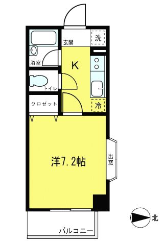 藤ビル 401号室 間取り