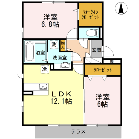 マジェスティックアンⅠ 間取り