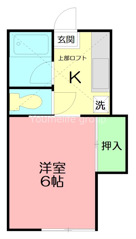 ビラ山富士 105号室 間取り