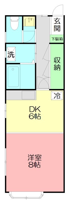 グリーンハウス 207号室 間取り