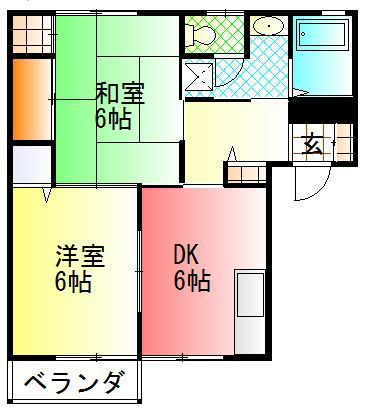 湘南ハイツ 201号室 間取り
