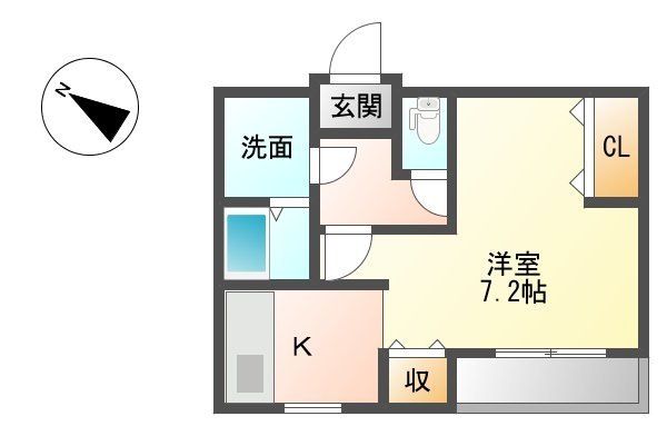 Ｓｈｕｎａ台町 203号室 間取り