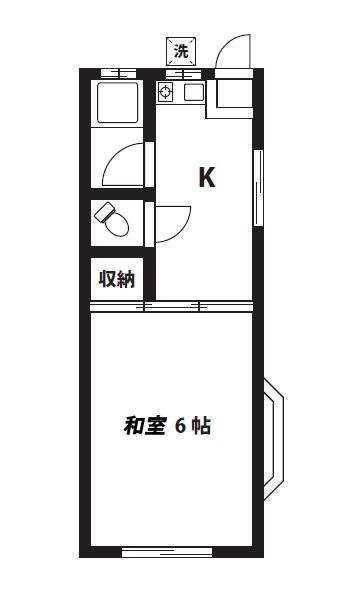 メゾン落合 105号室 間取り