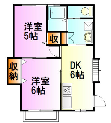 プライム秦野 201号室 間取り