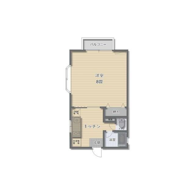 ニューサンフラワー 102号室 間取り