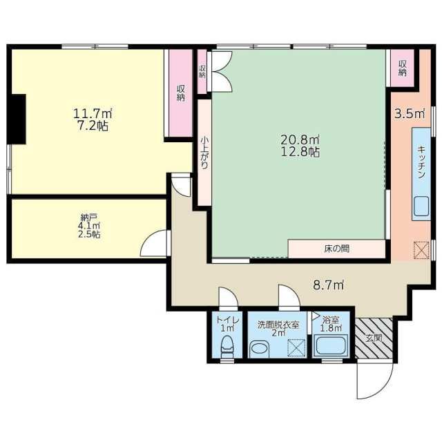 野口ビル 201号室 間取り