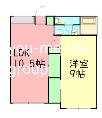 コーポ入海 101号室 間取り