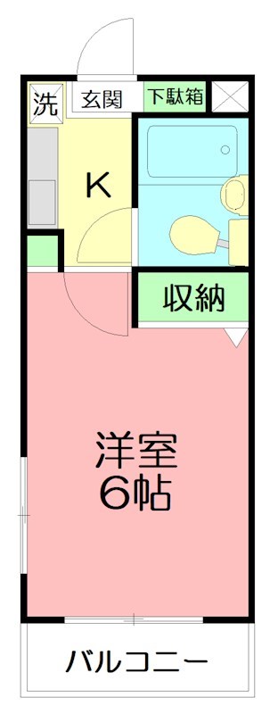第２野本ビル 201号室 間取り