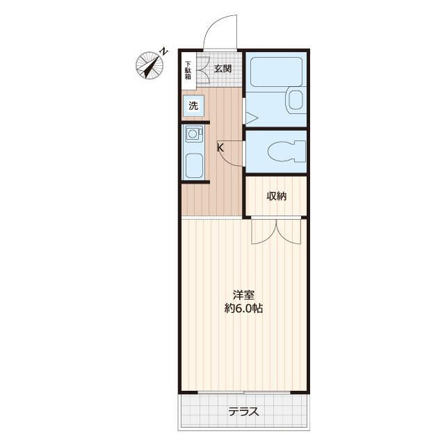 シティコープ産友 106号室 間取り