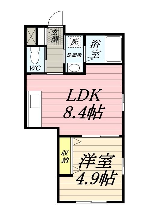 エブリネット藤沢 101号室 間取り