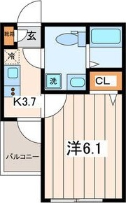 ＷＩＴＨ　ＰＬＡＣＥさがみ野 209号室 間取り