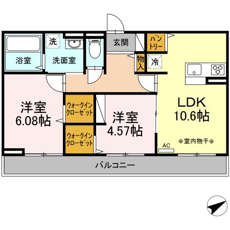 ロイヤルスター 302号室 間取り