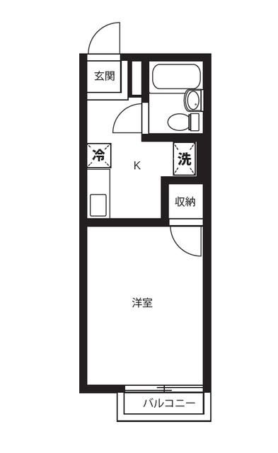 シティハイムNAVA 201号室 間取り