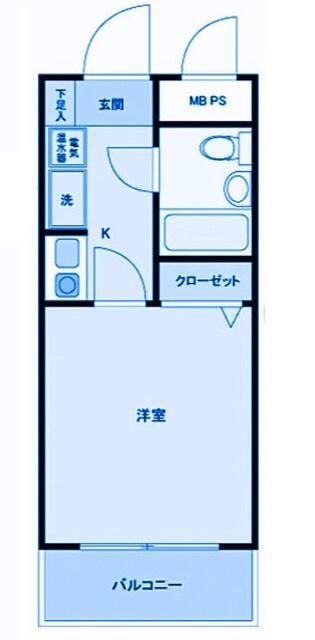 クリオ愛甲石田壱番館 506号室 間取り