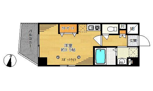 MilkyWay鵠沼 302号室 間取り