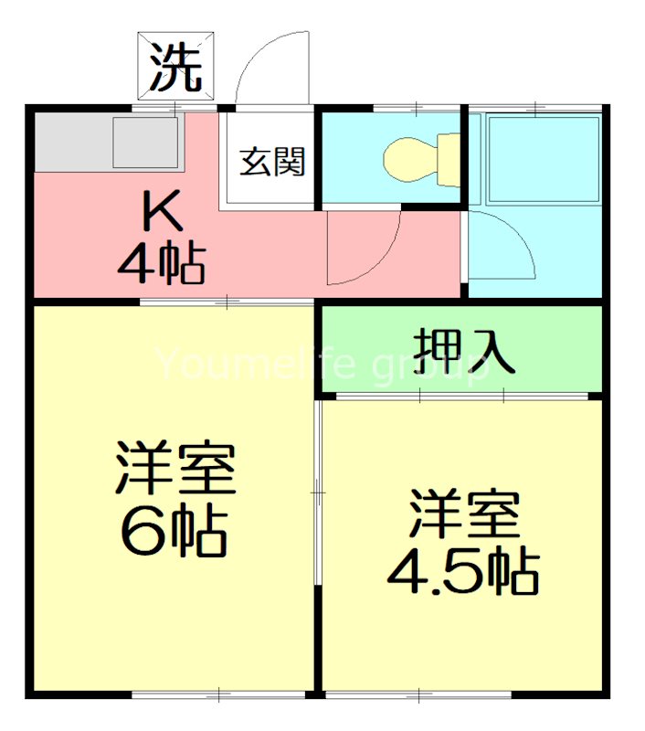 やよい荘 102号室 間取り
