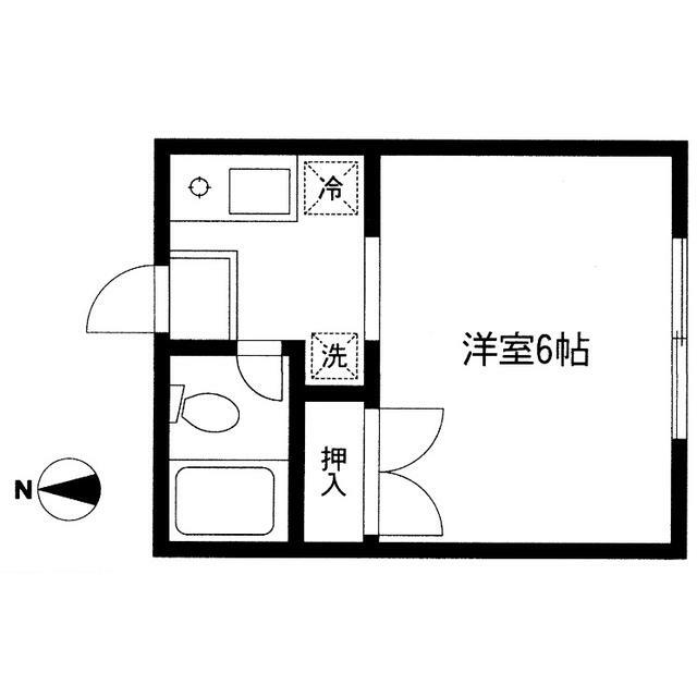 第二エムハウス 202号室 間取り