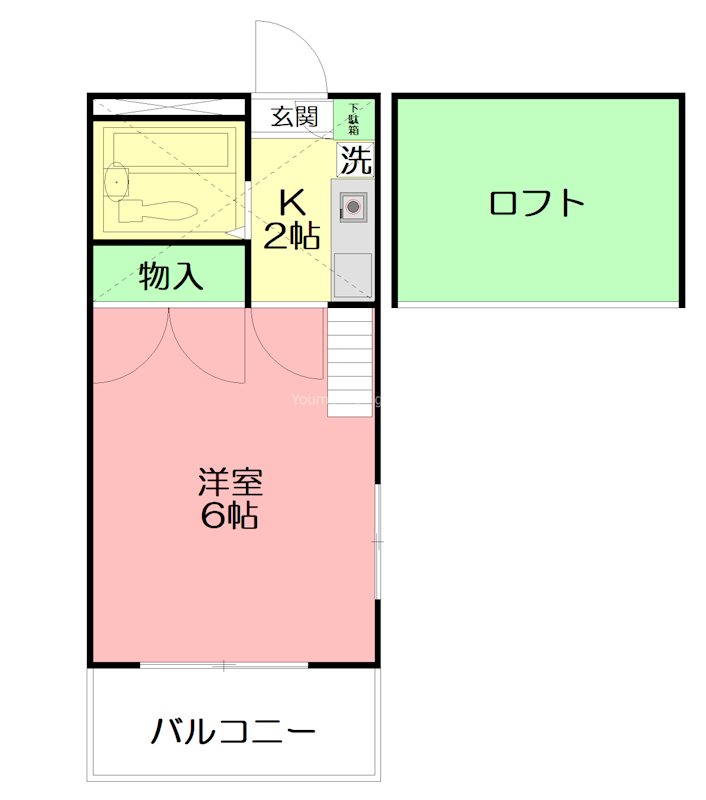 グッドスリー 204号室 間取り