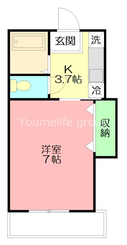 ベルハイム21 203号室 間取り
