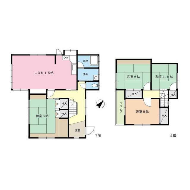 内山貸家 間取り