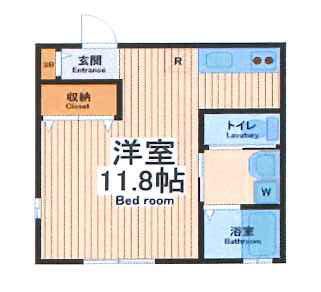 Ｒｏｙａｌ　Ｇｒｅｅｎ　Ｈａｄａｎｏ（ロイヤルグリーンハダノ） 102号室 間取り