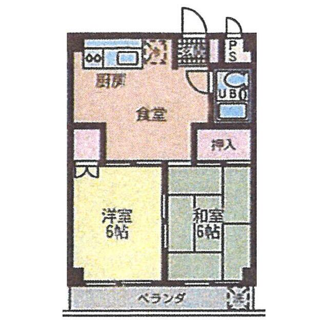 野村マンション 204号室 間取り