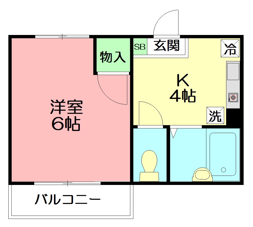 フジパレス  202号室 間取り