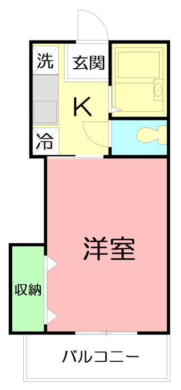 ベルハイム21 204号室 間取り